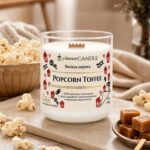 POPCORN TOFFEE świeca sojowa - zapach kina i slodkiego toffi