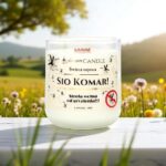 SIO KOMAR! Świeca sojowa na komary o zapachu Lawendy