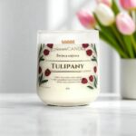 TULIPANY świeca sojowa - naturalny zapach wiosny