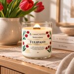 TULIPANY świeca sojowa - naturalny zapach wiosny