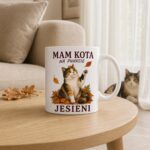 Kubek z kotem „Mam kota na punkcie jesieni” 330 ml